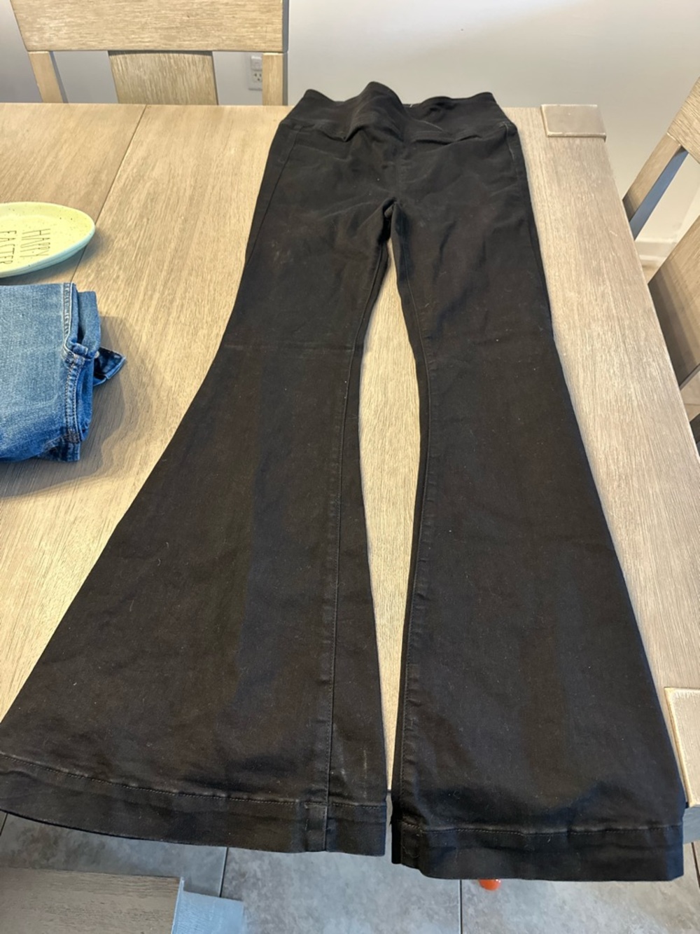Free People Black High-Rise Flare Jeans